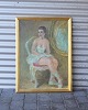 Maleri Siddende ballerinaHaugård