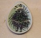 Aluminia kunstfajance 107-1355 Fantasifugl på muslingeskål Beth Møller 9.5x 6.5 cm