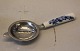 Danish Porcelain Blue Flower braided Tableware Strainer spoon 18.5 cm Georg Jensen Stainless Steel and porcelain handle
