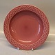 322 Dyb tallerken 20,5 cm PALET - Pink - Rosa Bing & Grøndahl  Cordial Quistgaard for B&G / Nissen Kronjyden Stoneware