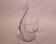 Vase i form af en svane af krystal glas fra 1960erne.5000m2 udstilling.