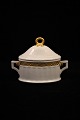 Sukkerskål i Guld Vifte fra Royal Copenhagen.H:10,5cm. L:13cm.