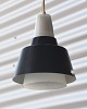 Sort/ hvid opal glas og metalpendel