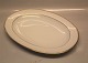 016 Oval platter 33.5 cm B&G Minuet White form, saw tooth gold rim, form 601