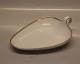 199 Heart shaped bowl 26 x 19 cm B&G Minuet White form, saw tooth gold rim, form 601 