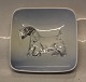 Kongelig Dansk 3661 Kgl Hundeskål Sealyham Terrier 10.5 x 10.5 cm