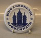 B&G PorcelainB&G Round comercial plate 14.5 cm Bing & Grøndahl Kjøbenhavn Dealer sign