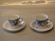 Art Nouveaut Royal Copenhagen 2322-9093 Moccha cup 5.5 cm saucer 11 cm (14-37?) Butterfly
