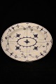 Royal Copenhagen , Musselmalet , riflet ovalt fad.1/334.30,5x24cm.