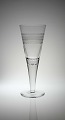 HolmegaardPokalglas med guillocherede bort