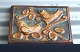 Relief,2 fugle på kvist (3594)Søholm Keramik