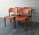 Erik BuchStole - 4 stk.Palisander/læder