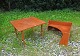 Dansk møbeldesignHjørnebord m/aftagelig tophyldeTeak
