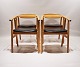 Sæt af 4 spisestuestole, model GE525,  af Hans J. Wegner og Getama, 1960erne.5000m2 udstilling.