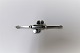 Georg Jensen. Sterling (925) Brooch. Design 221. Produced 1933-1945. Length 62 mm.