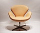 Svanestolen - Model 3320 - Vegetal Læder - Arne Jacobsen - Fritz Hansen