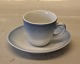 1021 Mocha Cup 5.5 cm and saucer 12 cm Hotel (740) B&G Blue tone - seashell tableware Hotel