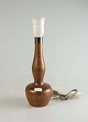 Bordlampe m/messing dekorationTeak