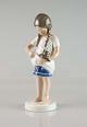 B&G figur 1779Pige med kat18 cm