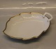 B&G  Hostrup Porcelain White with gold rim   199 Seashell dish, (large) 25 cm  (357) 