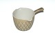 Relief Nissen Kronjyden stoneware frame lid butter bowlLeaf-shaped pattern13x6 cm SOLD
