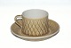 Relief Nissen Kronjyden stonewareTeacup with saucerHeight 6 cm.