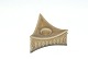 Relief Nissen Kronjyden stoneware frame triangular candlestickmeasures 10 * 10 cmHeight 6 cm