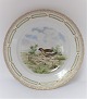 Royal Copenhagen. Fauna Danica. Jagtstel.  Middags tallerken. Model # 240 - 3549. Diameter 25 cm. (1 sortering). Lagopus lagopus