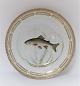 Royal Copenhagen. Fauna Danica. Fisketallerken. Middags tallerken. Model # 19 - 3549. Diameter 25 cm. (1 sortering). Salmo irideus