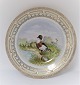 Royal Copenhagen. Fauna Danica. Jagtstel.  Middags tallerken. Model # 240A - 3549. Diameter 25 cm. (1 sortering).  Tadorna tadorna