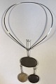 Danam Antik præsenterer: "Georg Jensen" Vivianna Torun Bülow-Hübe Sølv Halsring Unika