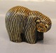 Gustavsberg Sweden , Small Brown bear 7 x 10 cm Lisa Larson Nordic Zoo