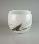 HolmegaardHvid vase m/rosa mønster