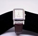 Jullou herre armbåndsur med swiss quartz urværk, urkasse af stål med 20 indbefattede diamanter og brun læderrem.5000m2 udstilling.