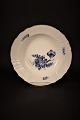 Royal Copenhagen Blue Flower Curved deep plate with gold border. Dia.:22cm.RC#10/1616.