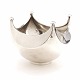 Hans Hansen: Skål i sterlingsølv. Dateret "Anno 1987". Eksemplar 1/100. H: 8,3cm. V: 196gr