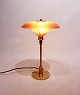 PH Bordlampe - Model PH 3/2 - Limited Edition 2018 - Stel Af Messing - Rav Farvede Skærme - Poul Henningsen - Louis Poulsen