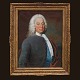 An 18th century portrait of judge Peter J. Rosted by Andreas Brünniche, 1704-69. Painted 1754. Signed. Visible size: 57x76cm. With frame: 77x96cm