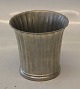 Just A 2353 Ribbed patinated pewter vase 10 x 10 cm