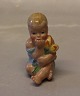 Overglaze Decorated Royal Copenhagen 2856 RC  "Spring" Hans H. Hansen Design 1927 6,5 x 3 cm