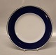 Blå med platin kant 248 Dækketallerken 27 cm (632) (025 A) Form 601Bing & Grøndahl