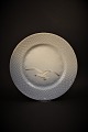Bing & Grøndahl frokost tallerken i Mågestel med guldkant.Dia.:21,5cm.BG# 26.