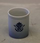 862 Lille vase - bæger tandstikbæger rund 5.5 cm med logo Flåden Bing & Grøndahl  Blå tone