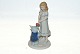 Royal Copenhagen Figur Snehvide Roserød.Højde 13,5 cm.