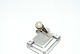 Gold ring with white pearl in 14 carat goldSize 65