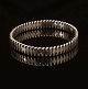 Hans Hansen: Armring i sterlingsølv. Dessin 202. Stemplet Hans Hansen. D indv: 6,3cm. V: 47gr