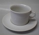 Hvid Domino 14910 Hvid Kaffekop med underkop 13.4 cm  Kongelig Dansk