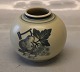 025-6 RC Vase 10 cm 1927 (822) with fruit Matt Porcelain Aluminia 