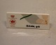 Orkidee, Grå Bing & Grøndahl Reklame Skilt for  Grå Orkide ca 4 x 10 cm
