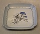 B&G Blue Demeter porcelain194 Tray, square 11 x 11 cm